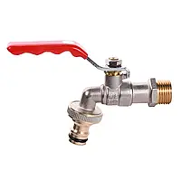 Кран ZERIX 1/2" нержавійка ПИВНИЙ 0005-1 22882