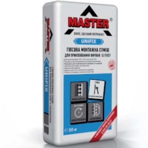 Клей для гіпсокартону Master-UNIFIX 30кг (Перфлікс)