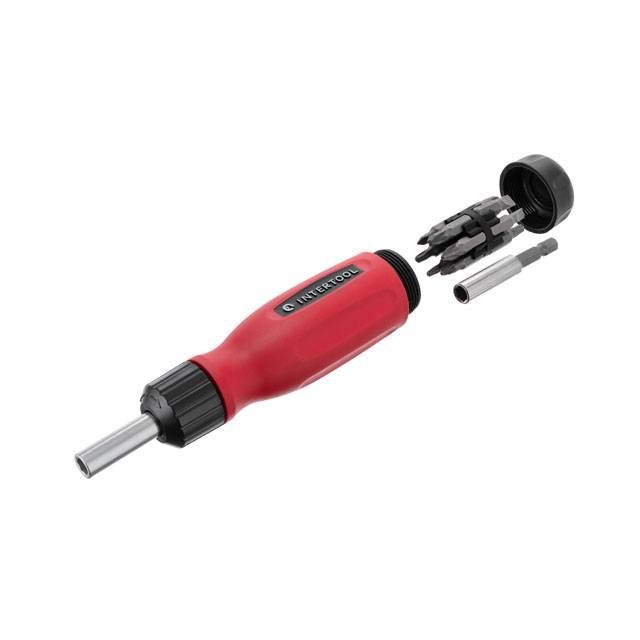 Викрутка реверсійна з комплектом насадок 12од. VT-1003
