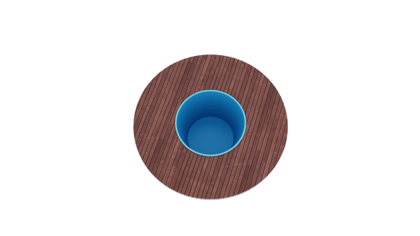 Композитный бассейн D 2,40*1,7