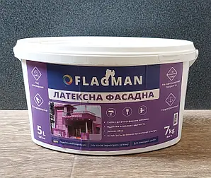 Фарба FLAGMAN латексна фасадна 14кг