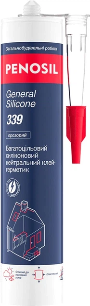 Герметик-клей Penosil General 339 силіконовий (прозорий) 310мл