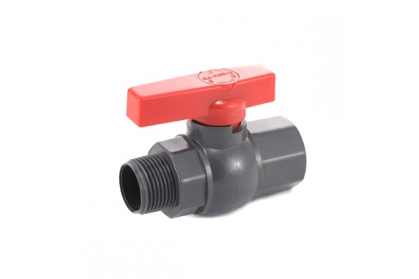 Кран пластиковий ПРЕСТО БГШ 3/4" сірий PFV 0125