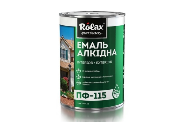 Емаль ПФ-115К РОЛАКС 2,8кг срібляста