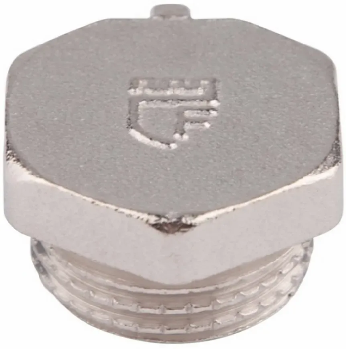 Заглушка 1/2"н латунь-нікель 35315
